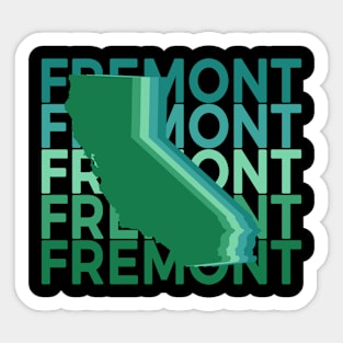 Fremont California Green Repeat Sticker